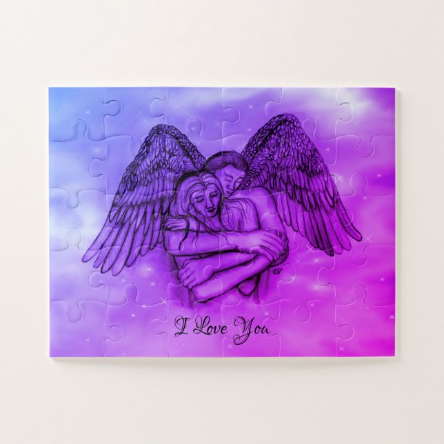 Quebra-cabeça Angel Eros no Amor, eu te amo (Horizontal)