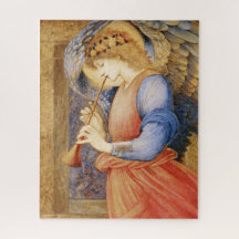 Angel Playing a Flageolet (por Edward Burne-Jones)