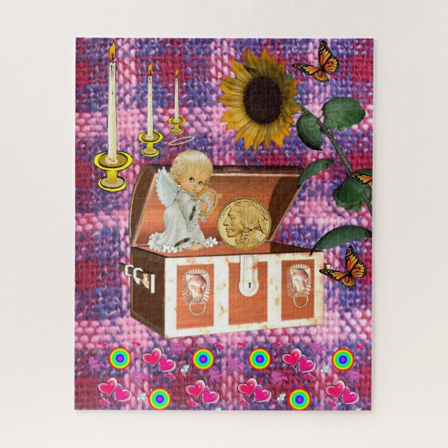 Quebra-cabeça Angel Sunflower (Vertical)