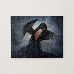 Quebra-cabeça Angel women sad art pretty