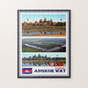 Quebra-cabeça Angkor Wat - Camboja - Mosaico -