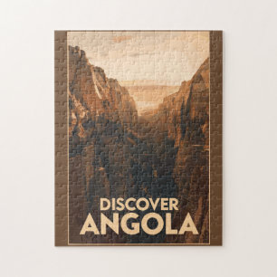 Quebra-cabeça Angola Lubango Viagem Art Vintage