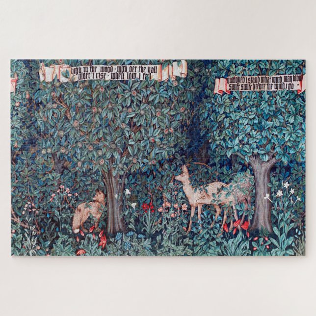 Quebra-cabeça Animais na Floresta, William Morris (Horizontal)