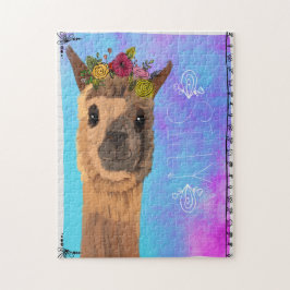 Quebra-cabeça animal do espírito parvo do lama