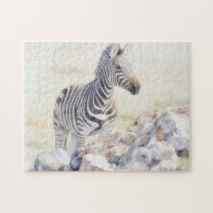 Quebra-cabeça Animal Selvagem Arte Zebra