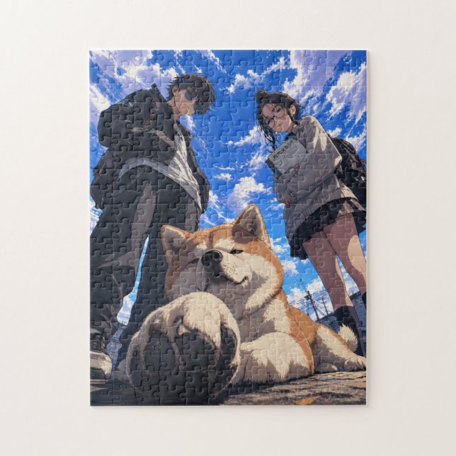 Quebra-cabeça Anime Akita (Vertical)