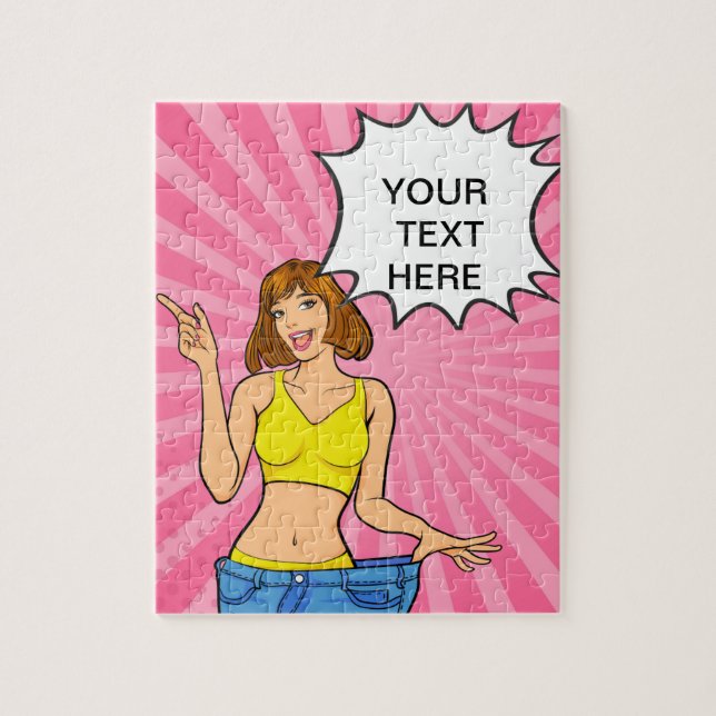 QUEBRA-CABEÇA ANIME, CARTÃO, PERSONALIZÁVEL (Vertical)