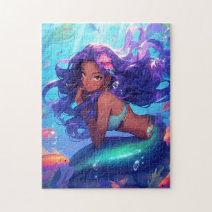 Quebra-cabeça Anime Mermaid Girl Fantasy Art