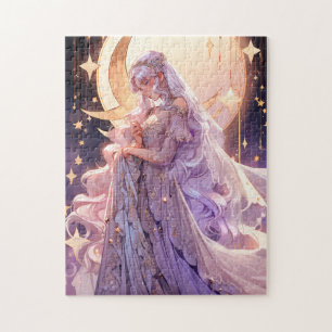Quebra-cabeça Anime Moon Princess Fantasy Art