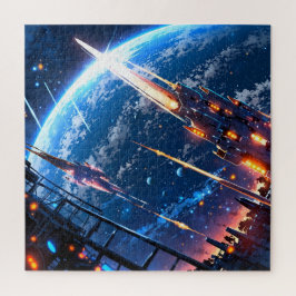Quebra-cabeça Anime space art