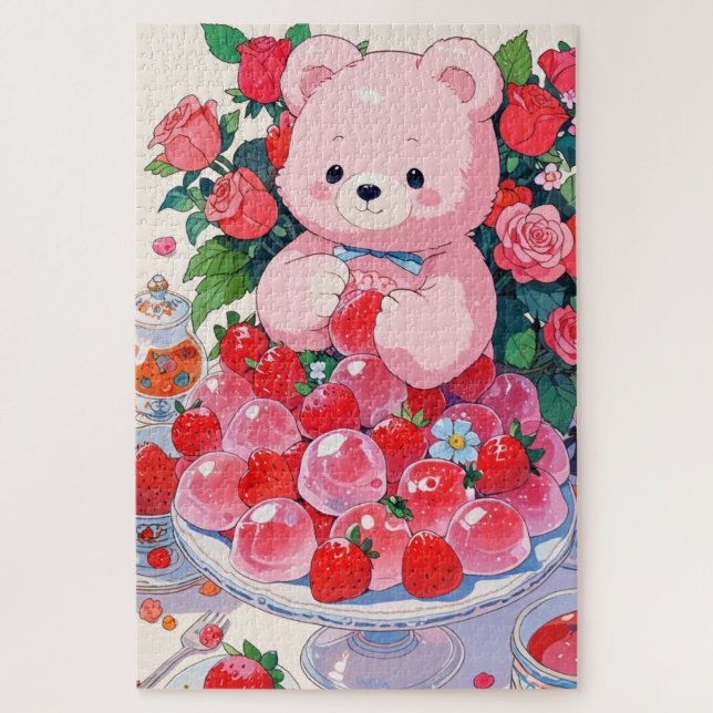 Quebra-cabeça Anime Urso Fofo Teddy (Vertical)