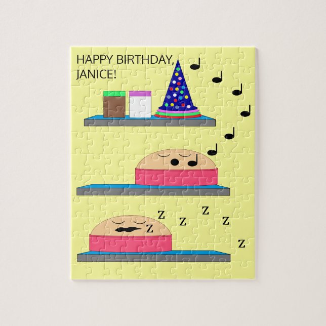 Quebra-cabeça Aniversário Cakes Esperando ser Fosco (Vertical)