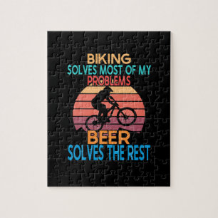 Quebra-cabeça Aniversário Da Cerveja E Da Bicicleta