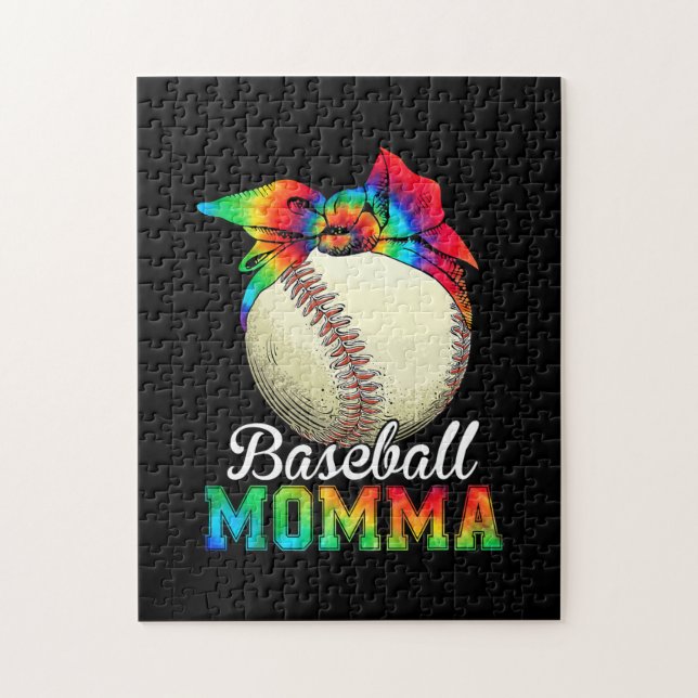 Quebra-cabeça Aniversário da Mamãe de Beisebol Art Mãe (Vertical)
