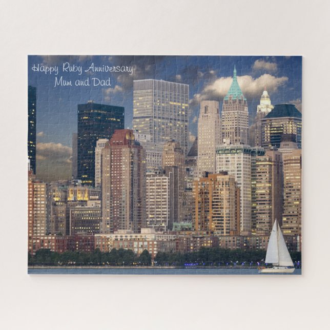 Quebra-cabeça Aniversário da Ruby. (Horizontal)