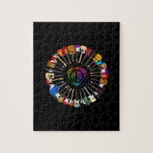 Quebra-cabeça Aniversário da Variedade de Violão Guitarrista