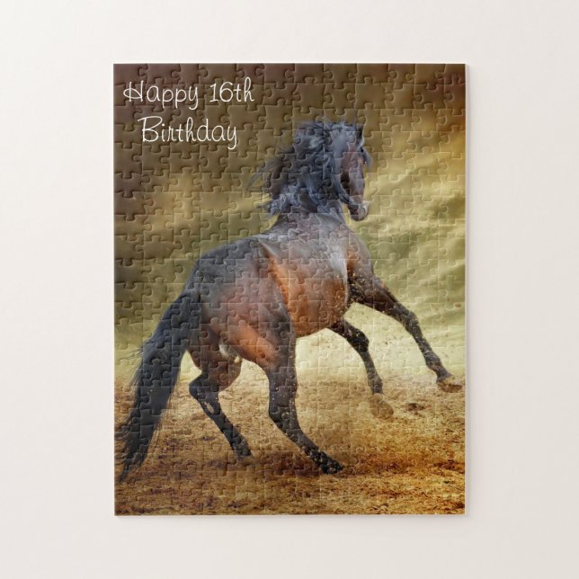 Quebra-cabeça Aniversário de 16 anos. (Vertical)