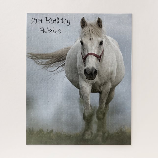 Quebra-cabeça aniversário de 21 anos. (Vertical)