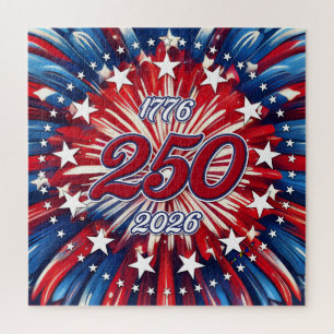 Quebra-cabeça Aniversário de 250 anos da América 1776-2026 Fogos
