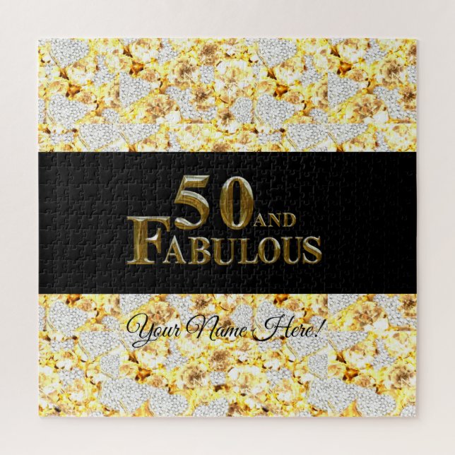 Quebra-cabeça Aniversário de 50 anos (Vertical)