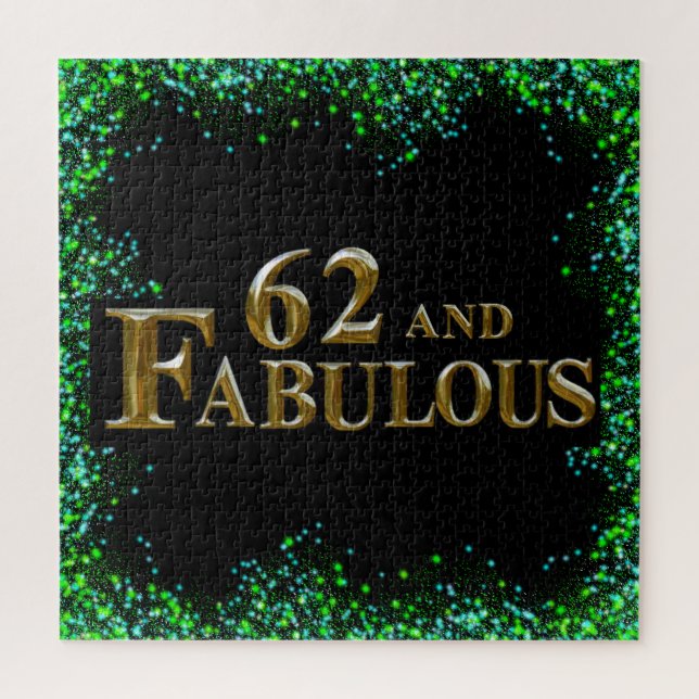 Quebra-cabeça Aniversário de 62 anos (Vertical)