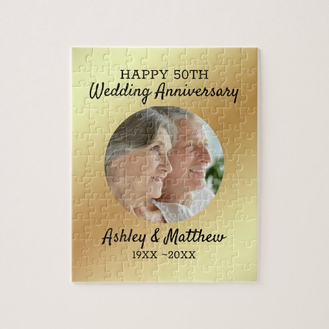 Quebra-cabeça Aniversário de Fotografias Personalizado  (Vertical)