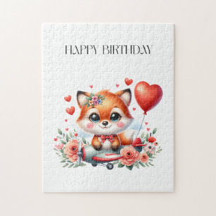 Quebra-cabeça Aniversário do Piloto de Raposa Fofa