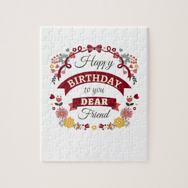 Quebra-cabeça aniversário é coisa anual (Vertical)