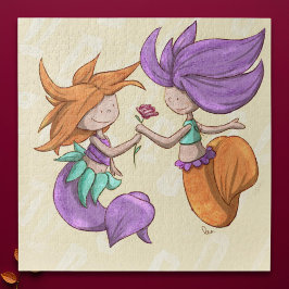 Quebra-cabeça Aniversário Mermaid