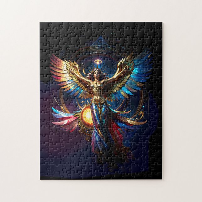 Quebra-cabeça Anjo Alado da Liberdade Arte Fantasia (Vertical)