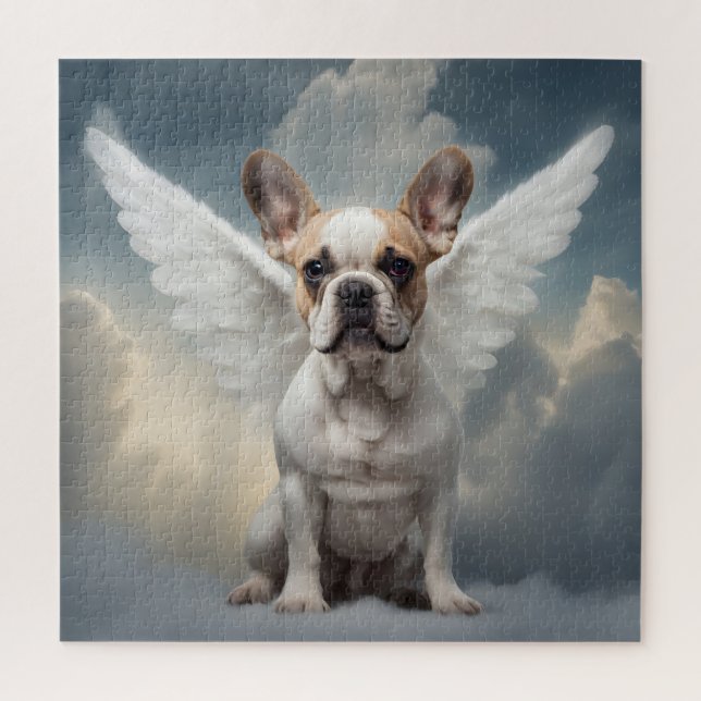 Quebra-cabeça Anjo Bulldog Francês (Vertical)