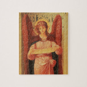 Quebra-cabeça Anjo com um Pergaminho por John Melhuish Strudwick