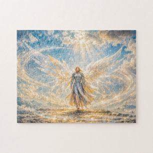 Quebra-cabeça Anjo da Fantasia Dinâmica em Luz Atmosférica Radia