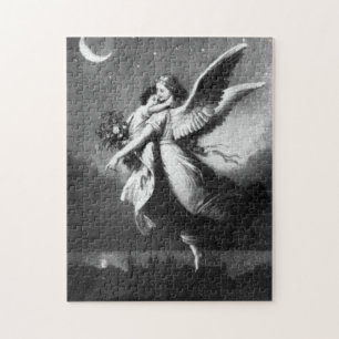 Quebra-cabeça Anjo-da-guarda na noite