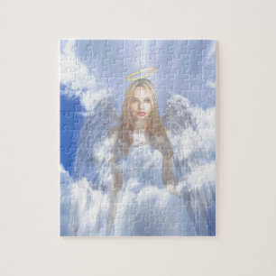 Quebra-cabeça Anjo-da-guarda nas nuvens
