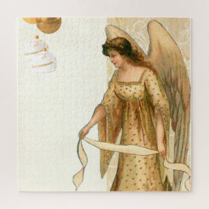 Quebra-cabeça Anjo de Natal e Ornamentos