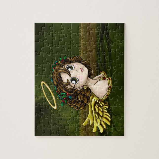 Quebra-cabeça Anjo do azevinho (Vertical)