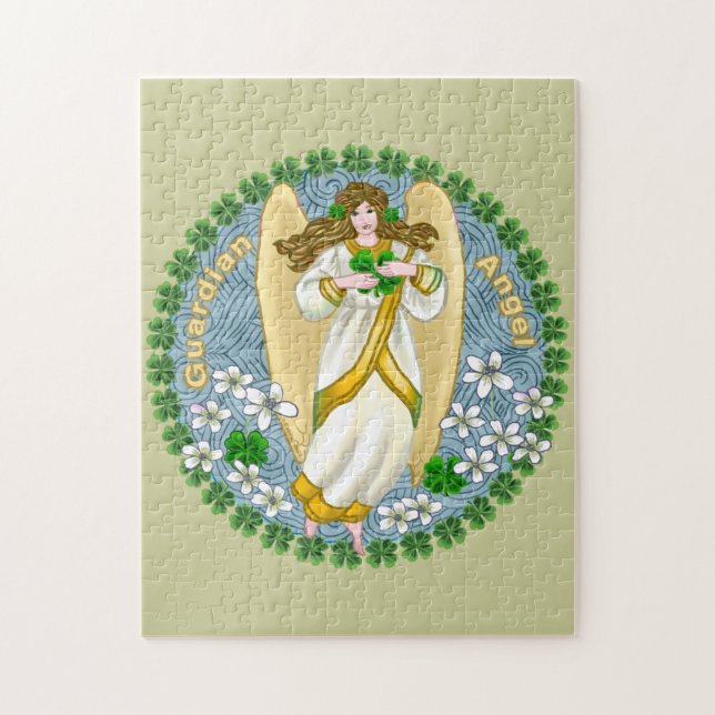 Quebra-cabeça Anjo do Trevo Irlandês (Vertical)