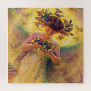Quebra-cabeça “Anjo dos Pássaros” por Franz Dvorak