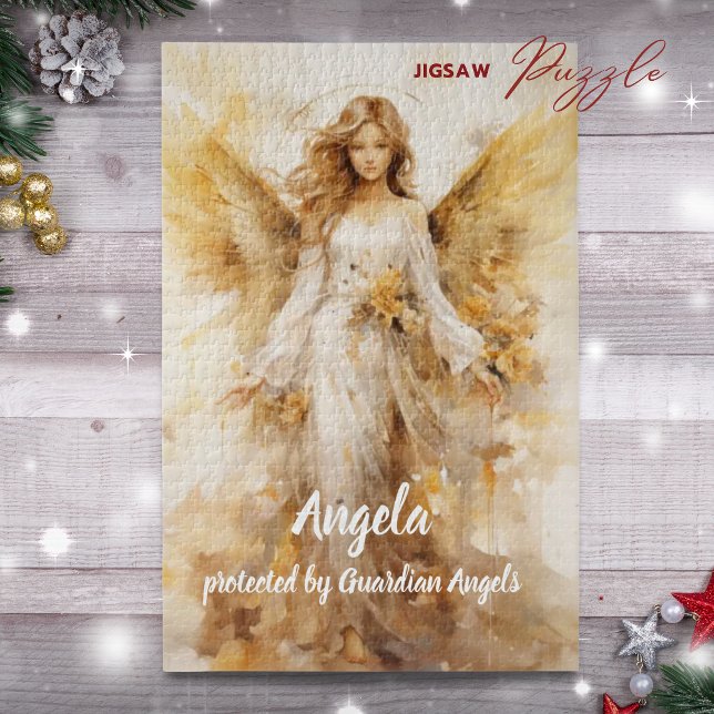 Quebra-cabeça Anjo Guardião Personalizado (Custom Guardian Angel Jigsaw Puzzle)
