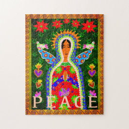 Quebra-cabeça Anjo Mexicano de Oração à Paz