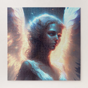 Quebra-cabeça Anjo Místico de Olhos Azuis