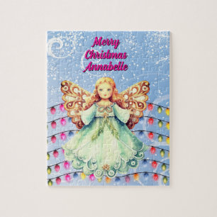 Quebra-cabeça Anjo Natal Personalizado