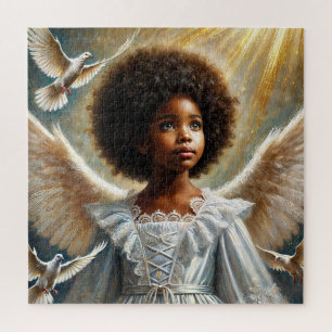 Quebra-cabeça Anjo Negra Com Afro