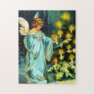 Quebra-cabeça Anjo que decora a árvore de Natal