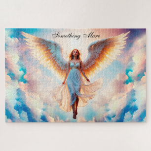 Quebra-cabeça Anjo sunshine mulher pardo, colorida adorável