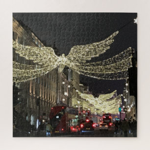 Quebra-cabeça Anjos de Natal na Rua Regent, Londres, Reino Unido