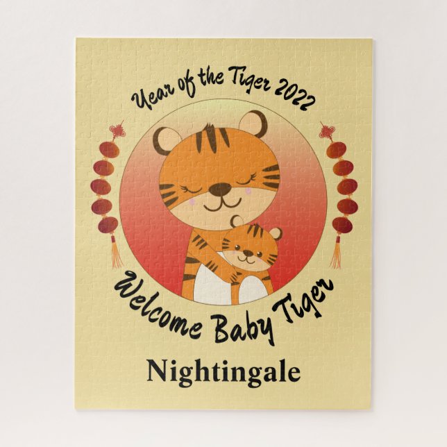 Quebra-cabeça Ano Novo do Tigre 2022 (Vertical)