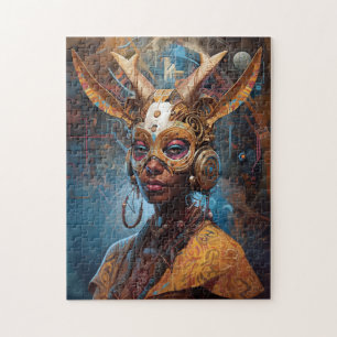 Quebra-cabeça Antelope Headdress Science Fiction Cyberpunk