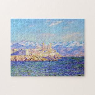 Quebra-cabeça Antibes, efeito da tarde, Claude Monet 1888 legal,
